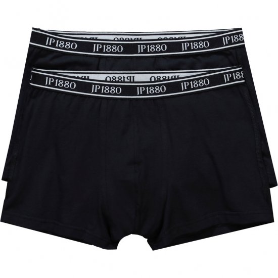 JP1880 Boxershorts Flexnamic 2-Pack Black - Alusvaatteet & uimavaatteet - Miesten Isot alusvaatteet 
