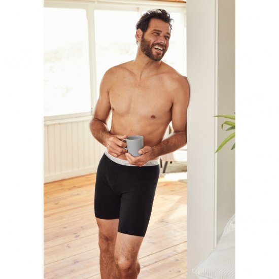 JP1880 Boxers Flexnamic OEKO-TEX Long Black - Alusvaatteet & uimavaatteet - Miesten Isot alusvaatteet 