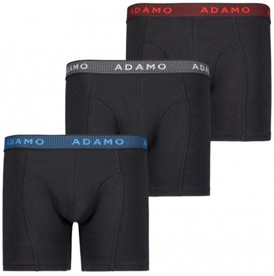Adamo Jerry Maxi Boxers 703 Black 3-pack - Alusvaatteet & uimavaatteet - Miesten Isot alusvaatteet 