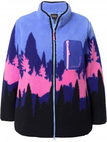 Ulla Popken Alpine Landscape Fleece Jacket Cloud Blue - Hupparit ja collegepaidat - 
