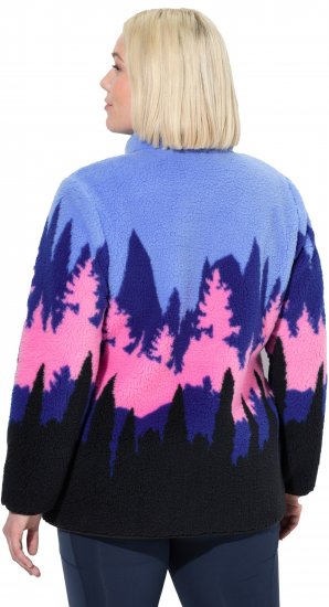 Ulla Popken Alpine Landscape Fleece Jacket Cloud Blue - Hupparit ja collegepaidat - 