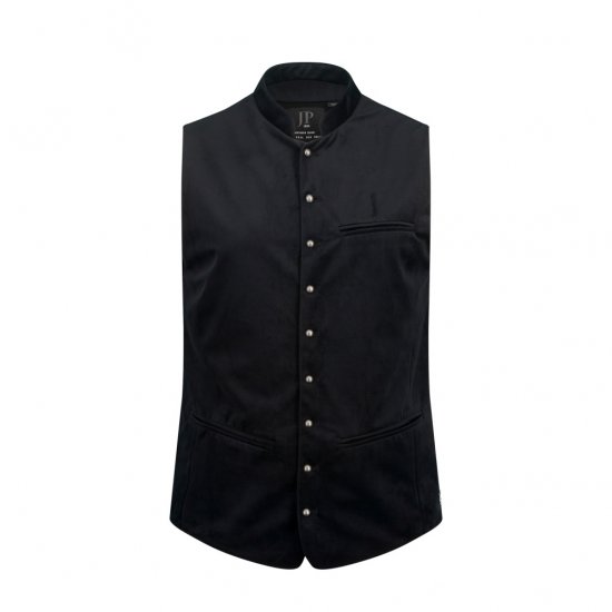 JP1880 Velvet Vest Traditional Black - Takit - Miesten Takit, isot koot – 2XL – 12XL