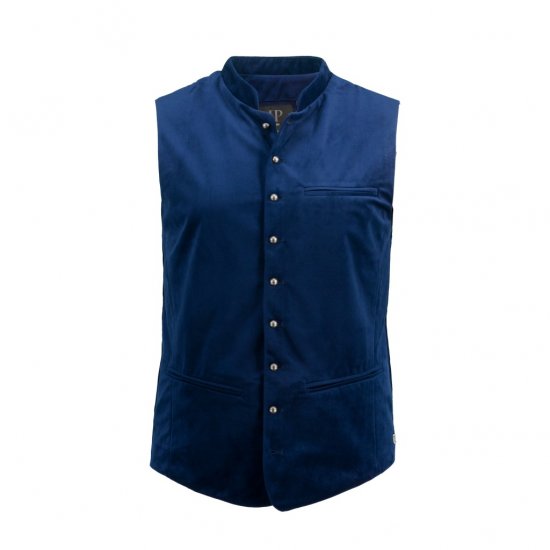 JP1880 Velvet Vest Traditional Blue - Juhlapukeutuminen - Juhlapukeutuminen – Juhli tyylikkäästi ja mukavasti