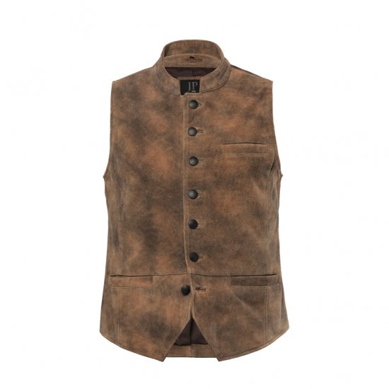 JP1880 Vest Traditional Cowhide Brown - Takit - Miesten Takit, isot koot – 2XL – 12XL
