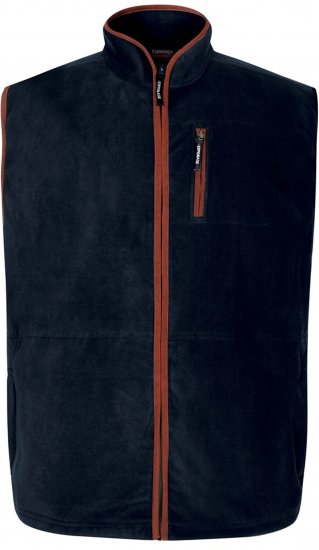 Espionage FL047 Microfleece Gilet Navy - Liivit - Ulkoliivit isoissa kooissa
