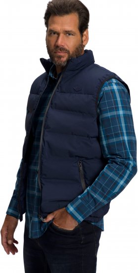 JP1880 Quilted Gilet Stand-up Collar Navy - Takit - Miesten Takit, isot koot – 2XL – 12XL