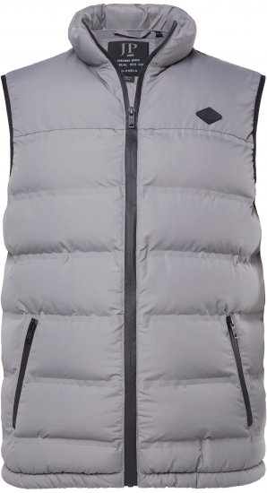 JP1880 Quilted Vest Outdoor Stand-up Collar Grey - Takit - Miesten Takit, isot koot – 2XL – 12XL