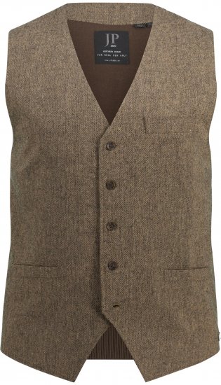 JP1880 Vest Tweed Wool Blend Traditional Light Brown - Juhlapukeutuminen - Juhlapukeutuminen – Juhli tyylikkäästi ja mukavasti