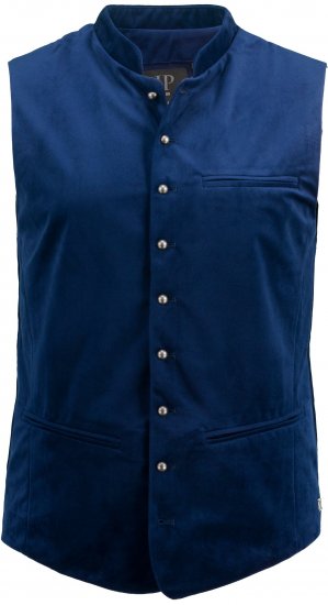 JP1880 Velvet Vest Traditional Blue - Juhlapukeutuminen - Juhlapukeutuminen – Juhli tyylikkäästi ja mukavasti
