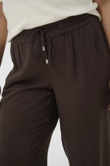 Kaffe Curve Mille Wide Pants Coffee Brown - Kangashousut - 