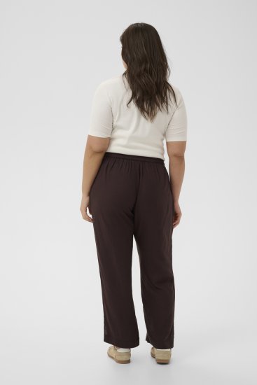 Kaffe Curve Mille Wide Pants Coffee Brown - Kangashousut - 