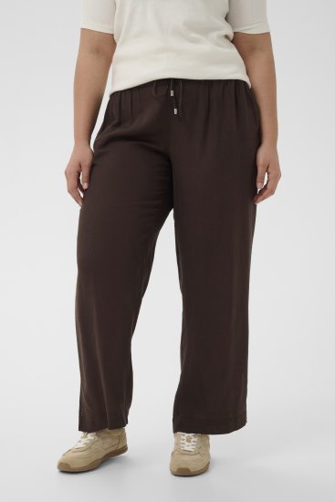 Kaffe Curve Mille Wide Pants Coffee Brown - Kangashousut - 