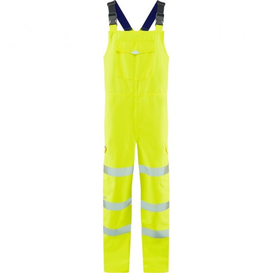 Leo Northam Ecoviz 15K Performance+ Bib & Brace Hi-Vis Yellow - Työvaatteet - Miesten Työvaatteet Isot Koot - 2XL-10XL