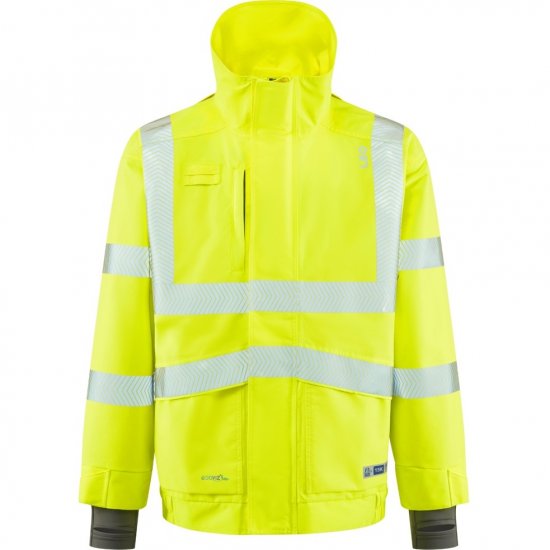 Leo Dartmoor Ecoviz 15K Performance+ Breathable Bomber Jacket Hi-Vis Yellow - Työvaatteet - Miesten Työvaatteet Isot Koot - 2XL-10XL