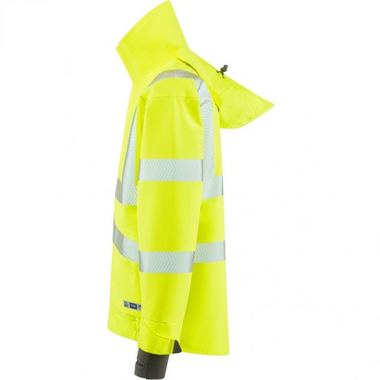 Leo Dartmoor Ecoviz 15K Performance+ Breathable Bomber Jacket Hi-Vis Yellow - Työvaatteet - Miesten Työvaatteet Isot Koot - 2XL-10XL
