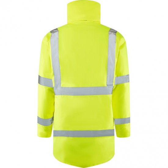 Leo Tawstock EcoViz 4K Baffle Lined Anorak Hi-Vis Yellow - Työvaatteet - Miesten Työvaatteet Isot Koot - 2XL-10XL