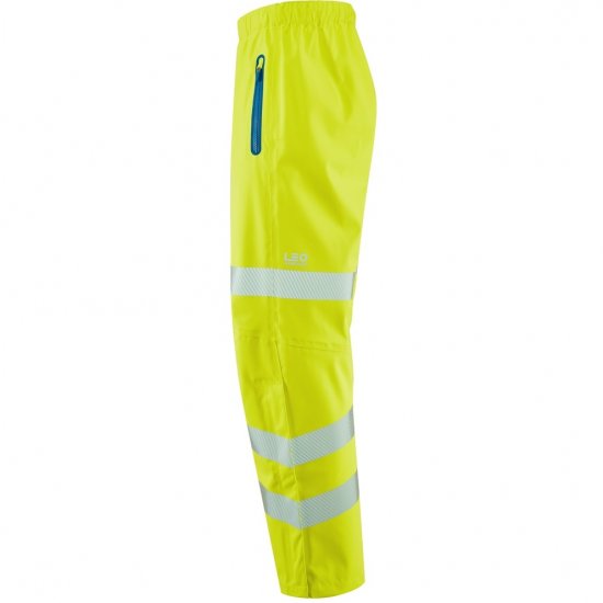 Leo Lundy Ltec 20K High Performance Breathable Waterproof Ov Hi-Vis Yellow - Työvaatteet - Miesten Työvaatteet Isot Koot - 2XL-10XL