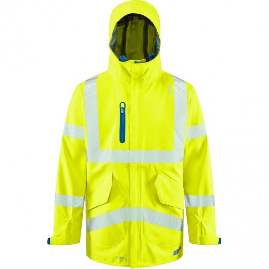 Leo Marisco LTEC 20K High Performance Breathable Waterproof Hi-Vis Yellow - Työvaatteet - Miesten Työvaatteet Isot Koot - 2XL-10XL