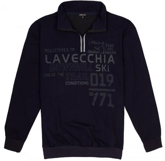 Lavecchia 2029 Sweatshirt Navy - Hupparit ja collegepaidat - Miesten hupparit ja collegepaidat isot koot
