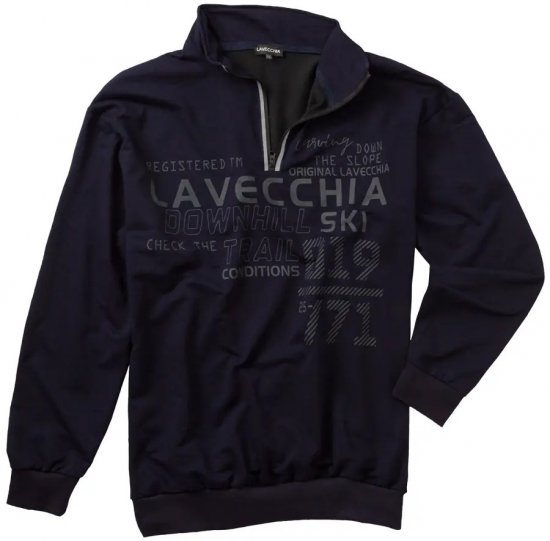 Lavecchia 2029 Sweatshirt Navy - Hupparit ja collegepaidat - Miesten hupparit ja collegepaidat isot koot