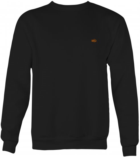 Motley Denim Oslo Sweatshirt Black - Hupparit ja Collegepaidat - Miesten isot hupparit mitoissa 2XL – 8XL