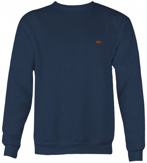 Motley Denim Oslo Sweatshirt Dark Indigo - Hupparit ja collegepaidat - Miesten hupparit ja collegepaidat isot koot