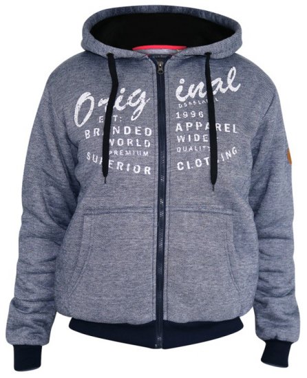 D555 Murdoch Sherpa Lined Hoodie - Hupparit ja collegepaidat - Miesten hupparit ja collegepaidat isot koot