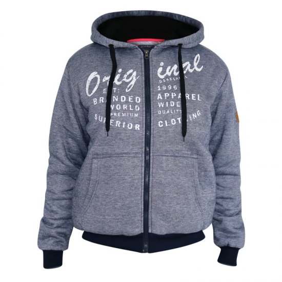 D555 Murdoch Sherpa Lined Hoodie - Hupparit ja collegepaidat - Miesten hupparit ja collegepaidat isot koot