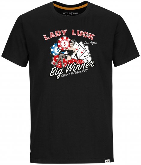 Motley Denim T-shirt Newark Black - T-paidat - Isot T-paidat 2XL – 14XL