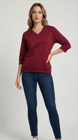 Nora Mikken GELINA Sweater Burgundy - NAISTEN VAATTEET XS-XXL - 