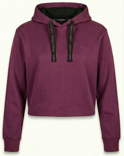 Nora Mikken KAMILLA Cropped Hoodie Mauve Wine - NAISTEN VAATTEET XS-XXL - 