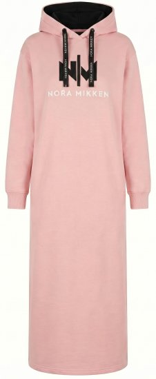 Nora Mikken MARI Maxi Hoodie Dress Peach Whip - NAISTEN VAATTEET XS-XXL - 