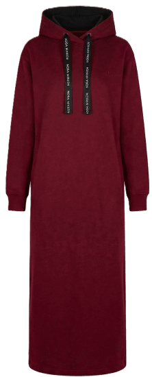 Nora Mikken MARTINA Maxi Hoodie Dress Burgundy - NAISTEN VAATTEET XS-XXL - 