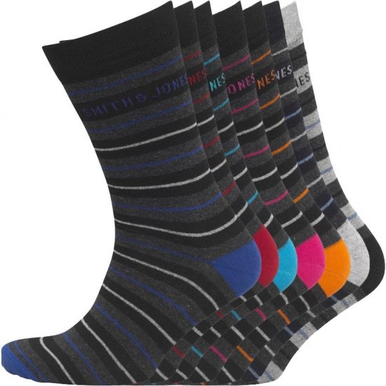 Smith & Jones Orkney 7-pack Socks - Alusvaatteet & uimavaatteet - Miesten Isot alusvaatteet 