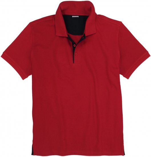 Adamo Pablo Comfort fit Polo Shirt Red - Pikeepaidat - Miesten isot pikeepaidat