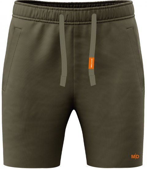 Motley Denim Paris Sweatshorts Dark Khaki - Collegehousut ja collegeshortsit - Miesten Isot collegehousut ja collegeshortsit