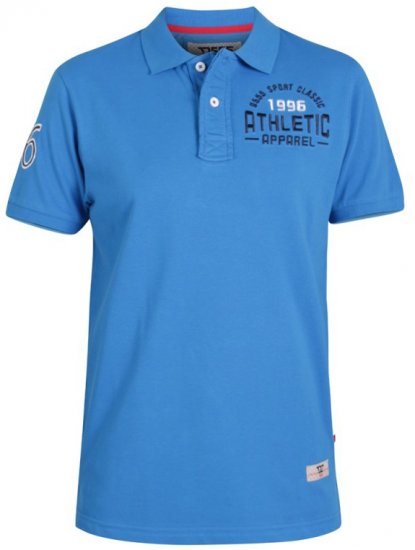 D555 Parker Polo Blue - Pikeepaidat - Miesten isot pikeepaidat