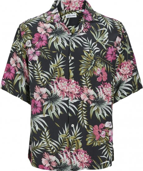 Jack & Jones JJEJEFF RESORT SHIRT Pink Nectar - Kauluspaidat - Miesten isot kauluspaidat 2XL – 8XL