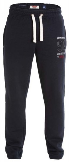 D555 Portland Sweatpants Navy - Collegehousut ja collegeshortsit - Miesten Isot collegehousut ja collegeshortsit