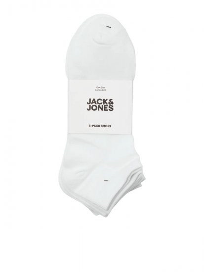 Jack & Jones Louis Sukat Valkoinen 3 paria - Alusvaatteet & uimavaatteet - Miesten Isot alusvaatteet 