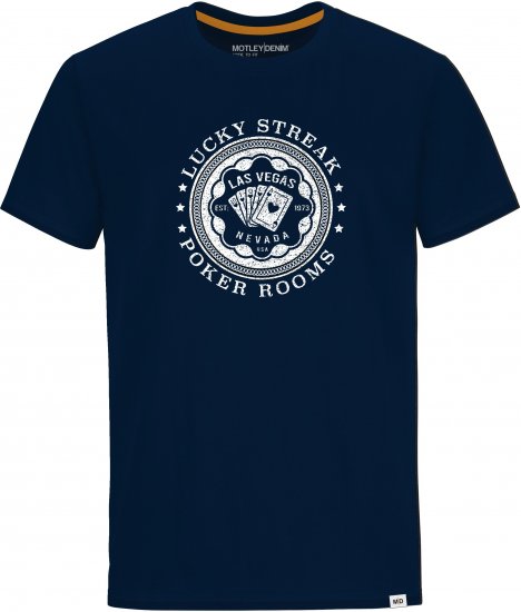 Motley Denim QUEENS T-shirt Navy - T-paidat - Isot T-paidat 2XL – 14XL