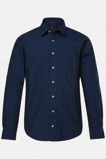 JP1880 Shirt Long Sleeve Kent Collar Navy - Kauluspaidat - Miesten isot kauluspaidat 2XL – 8XL