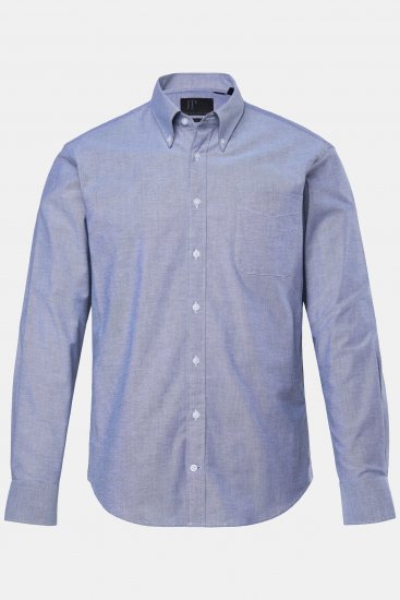 JP1880 Oxford Shirt Long Sleeve Denim Blue - Kauluspaidat - Miesten isot kauluspaidat 2XL – 8XL