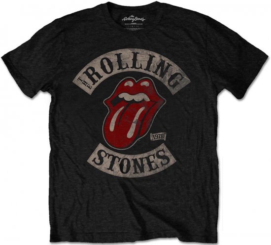 Rolling Stones 1978 Tour T-shirt Black - T-paidat - Isot T-paidat 2XL – 14XL