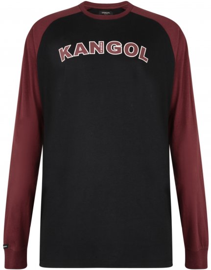Kangol Rufio Long Sleeve T-shirt Black - T-paidat - Isot T-paidat 2XL – 14XL