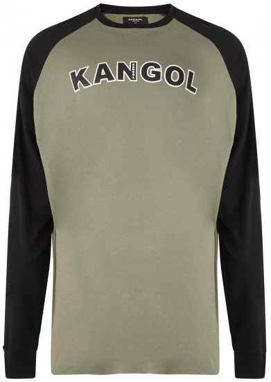Kangol Rufio Long Sleeve T-shirt Khaki - T-paidat - Isot T-paidat 2XL – 14XL