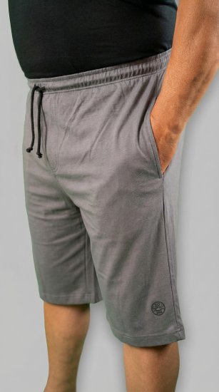 20 Nodi Scirocco Short Leg Sports Pants in Combed Cotton Jersey Grey - Collegehousut ja collegeshortsit - Miesten Isot collegehousut ja collegeshortsit