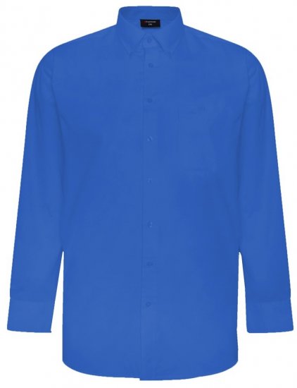 Espionage SH150 sininen pitkähihainen kauluspaita - Kauluspaidat - Miesten isot kauluspaidat 2XL – 8XL