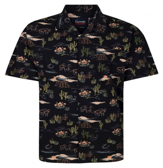 Espionage SH463 Prairie Kuvioitu paita multi - Kauluspaidat - Miesten isot kauluspaidat 2XL – 8XL
