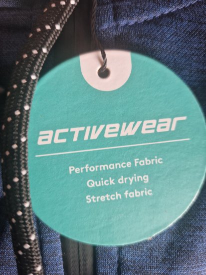Kam Jeans AP008 Active Performance Hoodie Indigo - Hupparit ja collegepaidat - Miesten hupparit ja collegepaidat isot koot